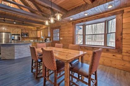 Pocono Log Cabin with Fireplace Fire Pits Amenities Pennsylvania